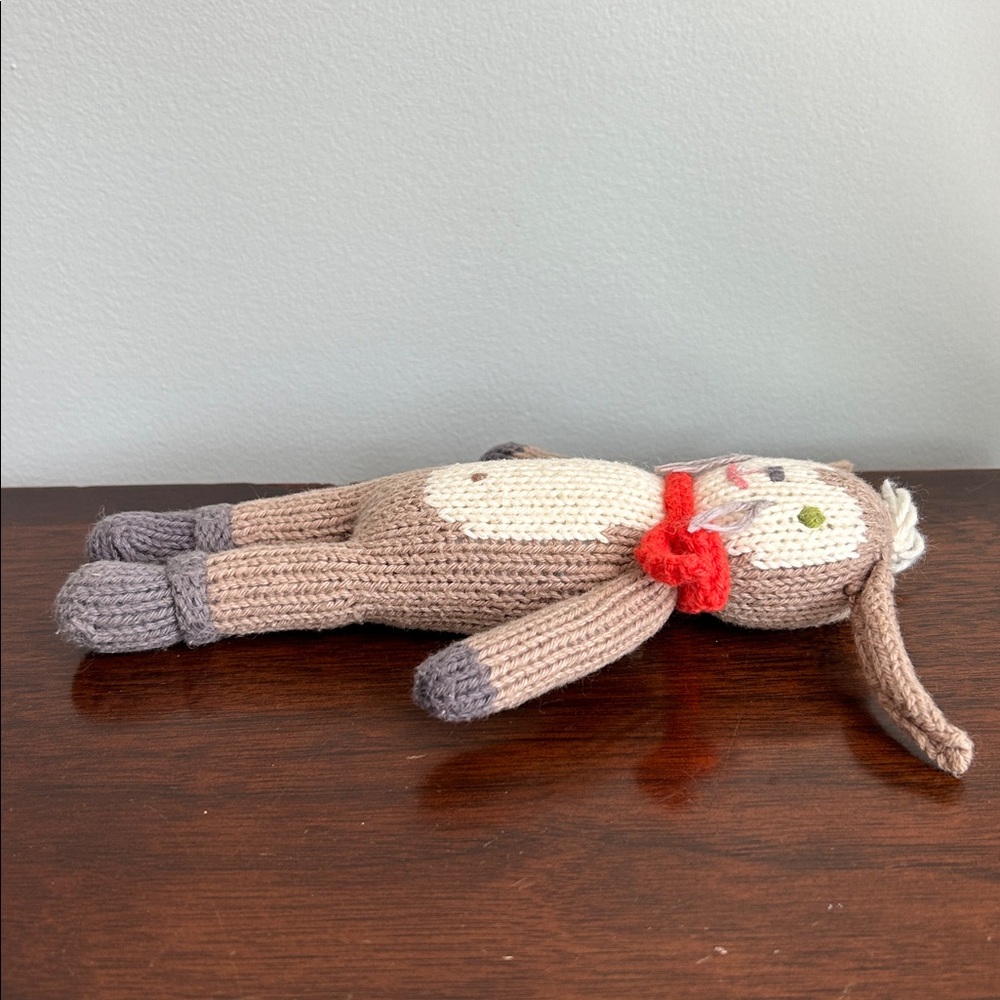 Blabla Pierre Bunny Rabbit Rattle Handmade Knit - Picture 3 of 7